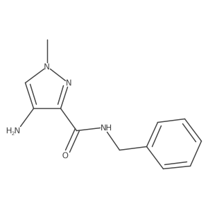 4-amino-N-benzyl-1-methyl-1H-pyrazole-3-carboxamide结构式