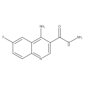 4-Amino-6-fluoroquinoline-3-carbohydrazide结构式