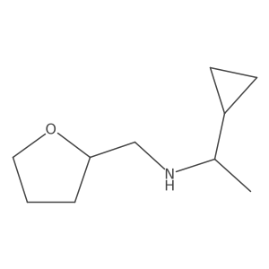 (1-Cyclopropylethyl)(oxolan-2-ylmethyl)amine Structure