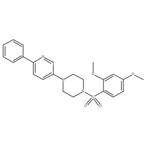3-(4-((2,4-Dimethoxyphenyl)sulfonyl)piperazin-1-yl)-6-phenylpyridazine Structure