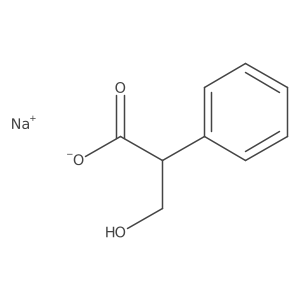 Sodium 3-hydroxy-2-phenylpropanoate结构式