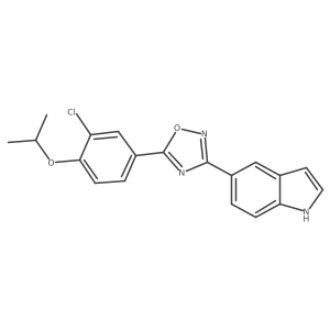 5-(3-Chloro-4-isopropoxyphenyl)-3-(1H-indol-5-yl)-1,2,4-oxadiazole结构式