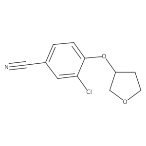(S)-3-Chloro-4-((tetrahydrofuran-3-yl)oxy)benzonitrile Structure