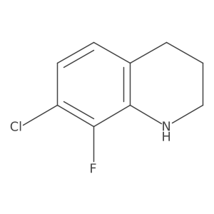 7-Chloro-8-fluoro-1,2,3,4-tetrahydroquinoline Structure