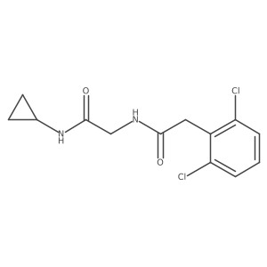 N-[2-(cyclopropylamino)-2-oxo-ethyl]-2-(2,6-dichlorophenyl)acetamide Structure