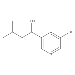1-(5-Bromopyridin-3-yl)-3-methylbutan-1-ol Structure