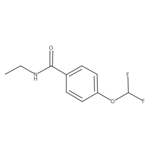 4-(difluoromethoxy)-N-ethylbenzamide Structure
