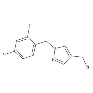 {1-[(2,4-Difluorophenyl)methyl]-1H-pyrazol-4-yl}methanol Structure