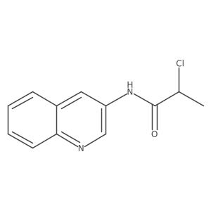 2-Chloro-N-quinolin-3-ylpropanamide结构式