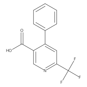 4-Phenyl-6-(trifluoromethyl)nicotinic acid结构式