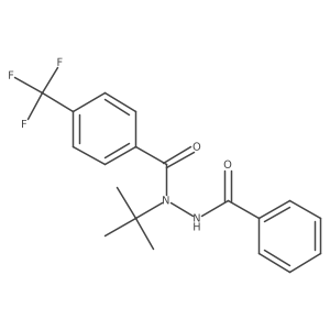 N'-benzoyl-N-tert-butyl-4-(trifluoromethyl)benzohydrazide结构式