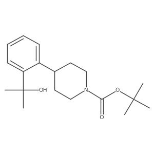 Tert-butyl 4-[2-(1-hydroxy-1-methyl ethyl)phenyl]piperidine-1-carboxylate Structure