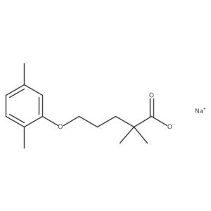 Gemfibrozil sodium salt结构式