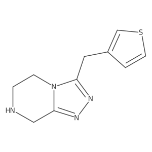 3-(Thiophen-3-ylmethyl)-5H,6H,7H,8H-[1,2,4]triazolo[4,3-a]pyrazine结构式