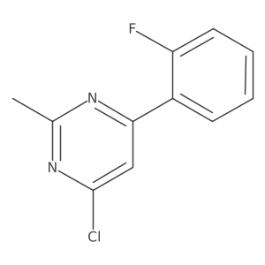 4-Chloro-2-methyl-6-(2-fluorophenyl)pyrimidine Structure