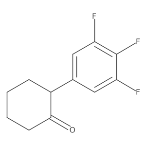 2-(3,4,5-Trifluoro-phenyl)-cyclohexanone Structure