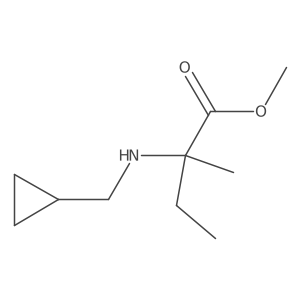 Methyl 2-[(cyclopropylmethyl)amino]-2-methylbutanoate结构式