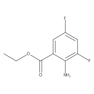 Ethyl 2-amino-3,5-difluorobenzoate结构式
