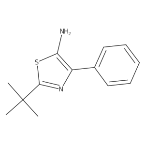 2-Tert-butyl-4-phenyl-1,3-thiazol-5-amine结构式