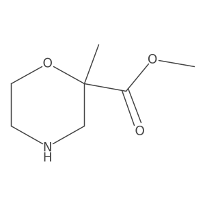 Methyl 2-methylmorpholine-2-carboxylate结构式