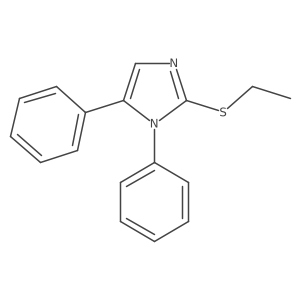 2-(ethylthio)-1,5-diphenyl-1H-imidazole结构式