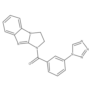 (3-(1H-tetrazol-1-yl)phenyl)(2,3-dihydro-1H-benzo[d]imidazo[1,2-a]imidazol-1-yl)methanone Structure
