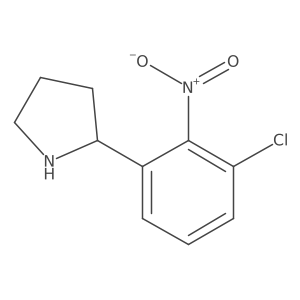 (R)-2-(3-Chloro-2-nitrophenyl)pyrrolidine Structure