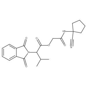 [(1-cyanocyclopentyl)carbamoyl]methyl 2-(1,3-dioxo-2,3-dihydro-1H-isoindol-2-yl)-3-methylbutanoate结构式