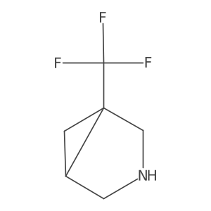 1-(Trifluoromethyl)-3-azabicyclo[3.1.0]hexane结构式
