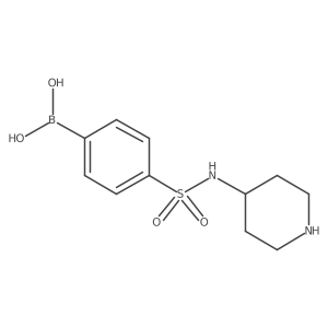 (4-(N-(Piperidin-4-yl)sulfamoyl)phenyl)boronic acid Structure