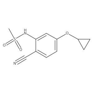 N-(2-Cyano-5-cyclopropoxyphenyl)methanesulfonamide Structure