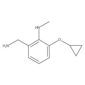 2-(Aminomethyl)-6-cyclopropoxy-N-methylaniline Structure