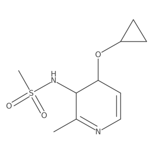 N-(4-Cyclopropoxy-2-methyl-3,4-dihydropyridin-3-YL)methanesulfonamide Structure