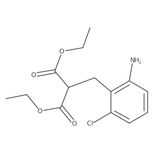 Diethyl 2-(2-amino-6-chlorobenzyl)malonate Structure