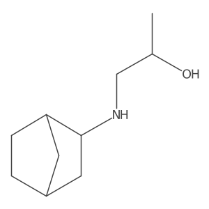 1-({Bicyclo[2.2.1]heptan-2-yl}amino)propan-2-ol结构式