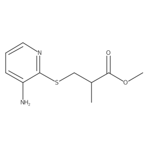 Methyl 3-[(3-amino-2-pyridinyl)thio]-2-methylpropanoate Structure