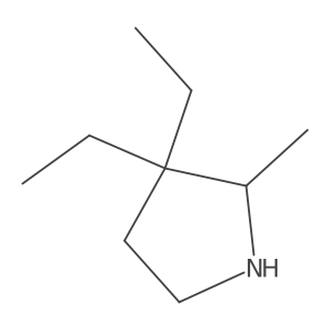3,3-Diethyl-2-methylpyrrolidine Structure