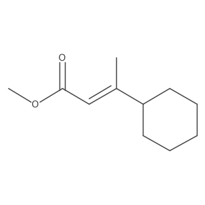 Methyl (2z)-3-cyclohexylbut-2-enoate结构式