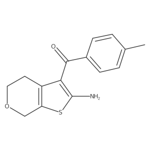 3-(4-methylbenzoyl)-4H,5H,7H-thieno[2,3-c]pyran-2-amine Structure