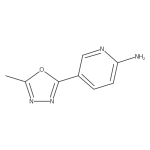 5-(5-Methyl-1,3,4-oxadiazol-2-yl)pyridin-2-amine Structure