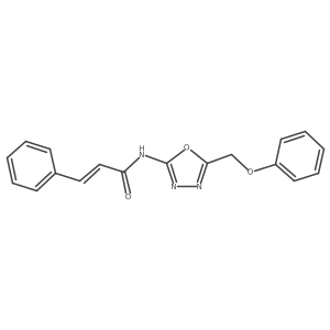 N-(5-(phenoxymethyl)-1,3,4-oxadiazol-2-yl)cinnamamide Structure