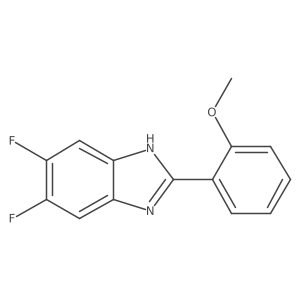 5,6-Difluoro-2-(2-methoxyphenyl)-1H-benzo[D]imidazole结构式