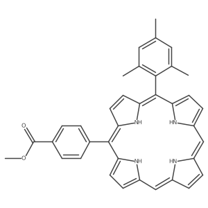 Methyl 4-[10-(2,4,6-trimethylphenyl)-21,22,23,24-tetrahydroporphyrin-5-yl]benzoate结构式