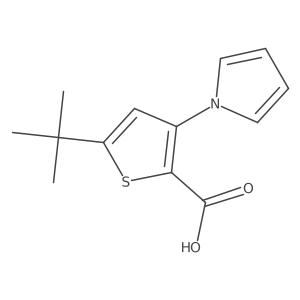5-tert-Butyl-3-(1H-pyrrol-1-yl)thiophene-2-carboxylic acid结构式