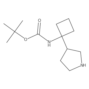 1-(Boc-amino)-(pyrrolidin-3-YL)-cyclobutane Structure