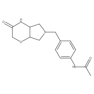 N-(4-(((4aR,7aS)-3-oxohexahydropyrrolo[3,4-b][1,4]oxazin-6(2H)-yl)methyl)phenyl)acetamide结构式