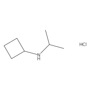 N-(propan-2-yl)cyclobutanamine hydrochloride结构式