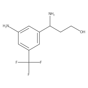 (3R)-3-amino-3-[3-amino-5-(trifluoromethyl)phenyl]propan-1-ol Structure