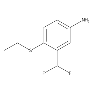 3-(Difluoromethyl)-4-(ethylsulfanyl)aniline Structure