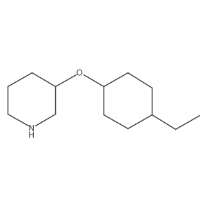 3-[(4-Ethylcyclohexyl)oxy]piperidine结构式